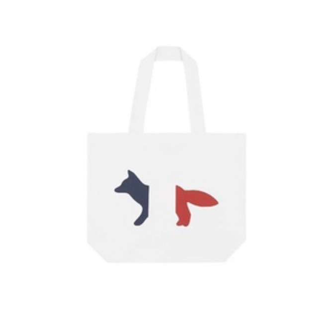 Maison kitsune Tote Bag Tricolor Fox แท้ 100% จาก shop Japan