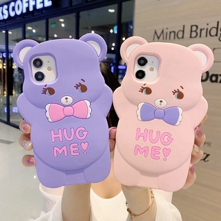 เคสโทรศัพท์มือถือลายการ์ตูนหมีสําหรับ Oppo A93 A96 A92 A16 A54 A53 A31 A5 A9 2020 Reno 6z 5z 5 Pro 4F Realme C35 5i 6i C3 A3s A12e A5s A7 A15 F11 F9 F5 S1 Pro V20 Pro Y50 Y30 Y21 Y20 Y19 Y17 Y15 Y12s Y12d Y11 V11i V15 V9 Y81 Y91c Redmi Note 10 Note 9 Pro