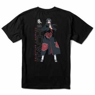 [S-5XL]เสื้อยืดแขนสั้น พิมพ์ลาย Naruto Shippuden Itachi สีดํา สําหรับผู้ชาย