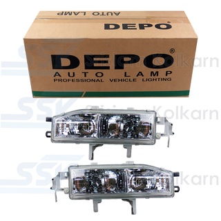 DEPO ไฟหน้า ACCORD ปี 90 ซ้าย/ขวา ไม่มีหลอด(217-1113L)/(217-1113R)