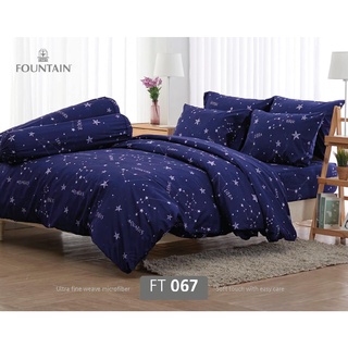 FOUNTAIN ชุดเครื่องนอนผ้าปู+นวม ขนาด 6 ฟุต FT067