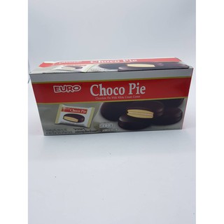 ยูโร่เค้ก ช็อคโกพาย ช็อคโก้พาย ไส้ครีม 12 ชิ้น ขนมเด็ก ขนมช็อค choco pie cake