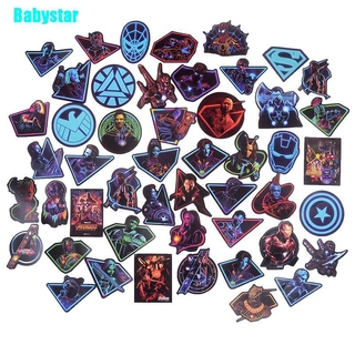 MARVEL Babystar สติ๊กเกอร์ลายการ์ตูนสําหรับตกแต่งแล็ปท็อปตู้เย็น 49 ชิ้น