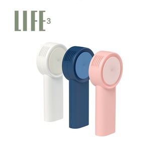 LIFE3 พัดลมพกพา พัดลมพกพาชาร์จแบตได้ new portable portable leafless fan usb silent fan mobile power supply