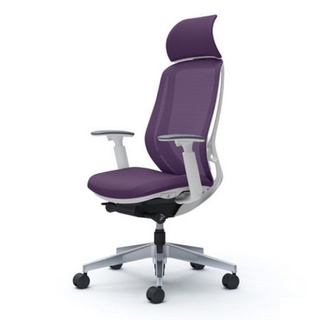 OKAMURA เก้าอี้รุ่น SYLPHY HIGH BACK, WHITE BODY, COLOR : PURPLE