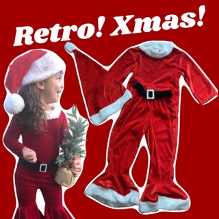 Retro xmas ชุดซานตี้ ขาม้า แฟชั่นยุค60(FANCY168)