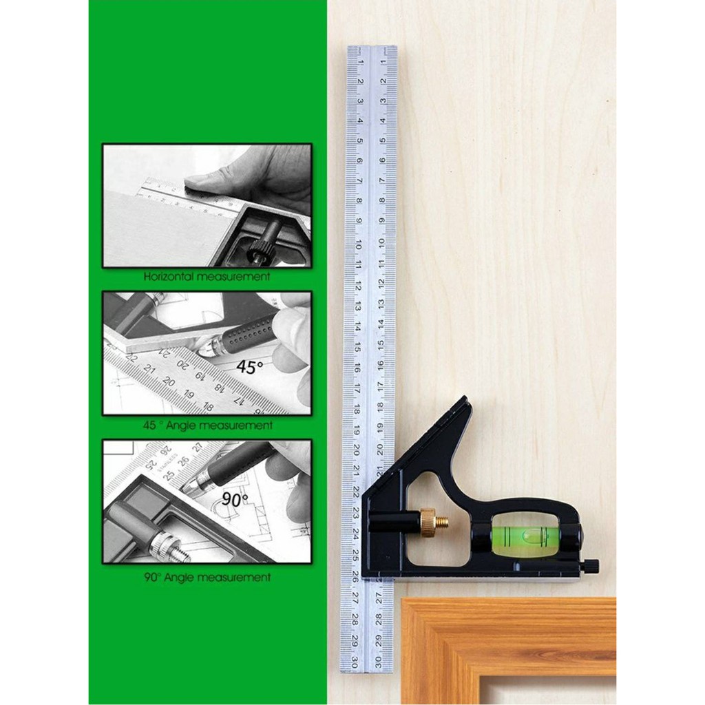 P051 ฉากผสม ฉากสแตนเลสหลายฟังก์ชั่น เครื่องมือวัด Combination Square ชุดวัดฉากผสม 073 SP