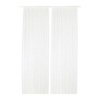 TERESIA ผ้าม่านโปร่ง 1 คู่, ขาว,145x250 ซม.
