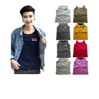 ( 5 ตัว 1,000 ) สีพื้นยอดนิยม เสื้อกล้ามทอมฟิน - รุ่น Original