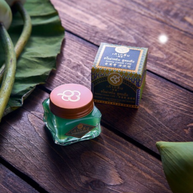เก้ากลิ่น อโรมาครีม บาล์มสมุนไพร สูตรเย็น เสลดพังพอน KAO KLIN Aroma Cream ขนาด 25 กรัม