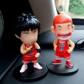 Qversion Slam Dunk Hanamichi Sakuragi Rukawa Kaede ตุ๊กตาเครื่องประดับรถยนต์