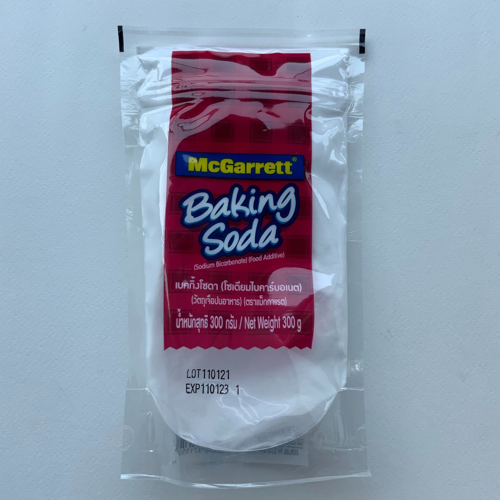 McGarrett Baking Soda เบคกิ้งโซดา เบกกิ้งโซดา โซเดียมไบคาร์บอเนต 300 g (หมักเนื้อสัตว์ ล้างผักผลไม้ 