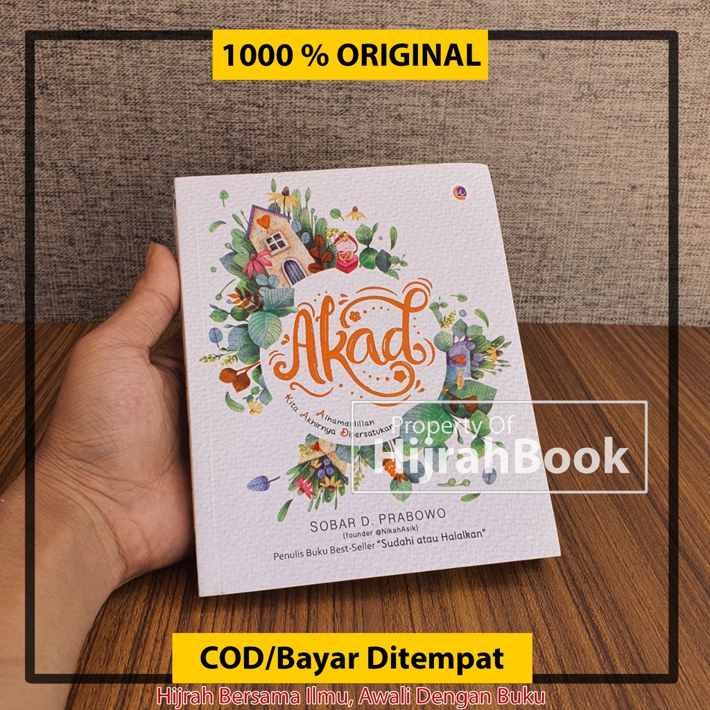หนังสืออิสลาม Akad Alhamdulillah ปลายการใช้งานที่บรรจุ Sobar D. Prabowo Wahyu Qolbu ชําระเงินปลายทาง