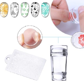 Clear,Silicone,Stamper,Nail,Stamping,Manicure,หัวปั้มลายเล็บ,สิริโคนทำลายเล็บ,สิริโคนใส,อุปกรณ์ทำเล็บ,อุปกรณ์เพ้นท์