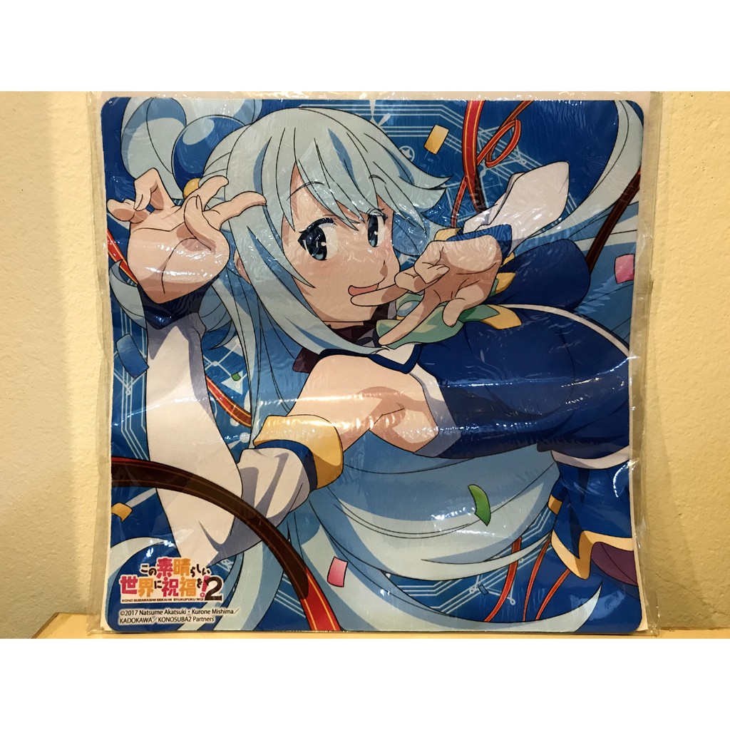 แผ่นรองเมาส์ mousepad อนิเมะลาย Konosuba (Aqua)