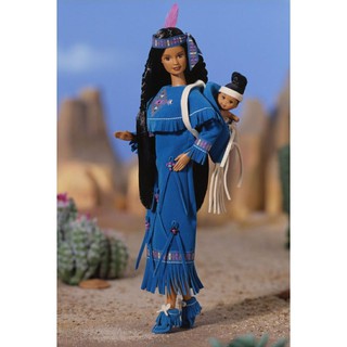 Collector Edition American Stories Series American Indian Barbie Doll 1996 **กล่องไม่สวย ยางรัดผมเสื่อมนะคะ** #17313