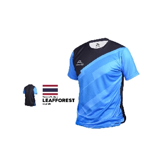 เสื้อ Leafforest เสื้อกีฬา สีฟ้า ลายเฉียง ใส่สบาย ระบายอากาศได้ดี สีฟ้า