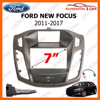 หน้ากากวิทยุรถยนต์ FORD NEW FOCUS  2011-2017 แบบ 2 DIN รหัส NV-FR-001