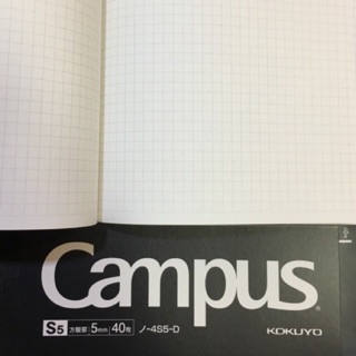 สมุดกริด Campus เล่มดำ 🇯🇵