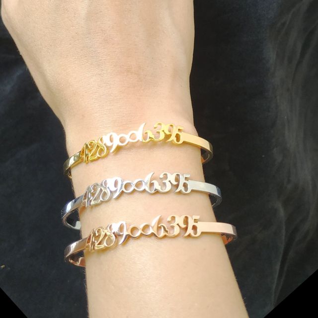 💘กำไล เลขมงคล 4289 6395 มูเตลู ตรงกลางเป็นเครื่องหมาย eternity