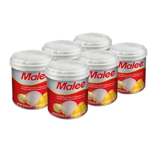 มาลี เงาะไส้สับปะรดในน้ำเชื่อม 8.25 ออนซ์ x 6 กระป๋อง Malee Rambutan Stuffed with Pineapple in Syrup 8.25 oz x 6 cans