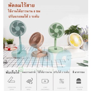 Mini Fan XM66-28 พัดลมพกพา พัดลมมือถือ พัดลมแบบพับได้​ ยืดหดได้ 3 ระดับ ปรับระดับแรงลมได้ 3 ระดับ Folding USB Fan