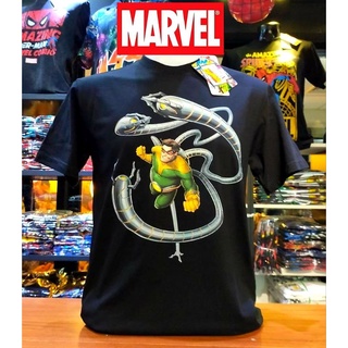 เสื้อยืดMarvel_ลิขสิทธิ์แท้ลายDoctorOctopus.สีดำ(mvx-143)