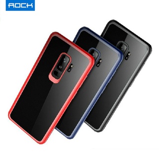 ROCK เคส หลังแข็ง ขอบสี นิ่ม รุ่น Clarity Series for Samsung S9, S9 Plus, Note 8