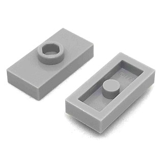 Lego part (ชิ้นส่วนเลโก้) No.3794a Plate Modified 1 x 2 with 1 Stud without Groove (Jumper)