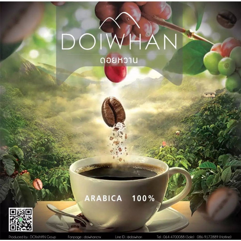 DOIWHANเมล็ดกาแฟรวมเกรด 1 กิโล จากเทพเสด็จเชียงใหม่ บรรจุถุงละ 500 กรัม - รูปที่ 4