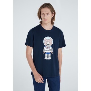 เสื้อยืด Even Though Astronaut Bear ผลิตจาก COTTON USA 100%