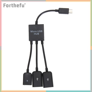 สายเคเบิ้ล Micro Usb 2 . 0 Otg Hub 3 In 1