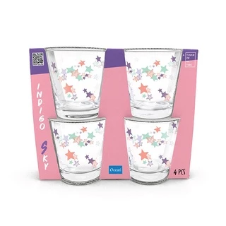 OCEAN ชุดแก้วน้ำ INDIGO SKY WATER GLASS SET (Pack of 4)