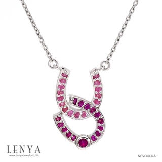 Lenya Jewelry สร้อยคอ ดีไซน์เกือกม้าแห่งโชคลาภ สัญลักษณ์แห่งความร่ำรวย เหมาะสำหรับสวมใส่ทุกวันเพื่อเสริมโชคลาภ