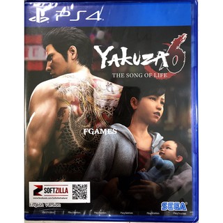 PS4 Yakuza 6: The Song of Life (Zone3/Asia)( English ) แผ่นเกมส์ ของแท้ มือหนึ่ง มือ1 ของใหม่ ในซีล