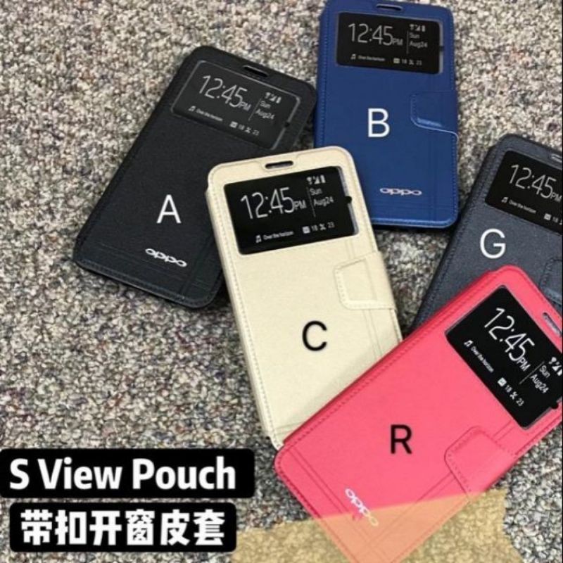 OPPO RENO 6.4 RENO 2F 2Z RENO 3 F11PRO F11 F9 F7 R9S R17PRO S VIEW POUCH BAG