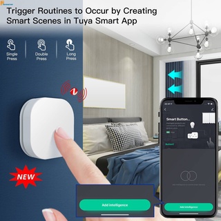 Tuya Zigbee สมาร์ทปุ่มสวิทช์ฉากไร้สายสวิทช์ปุ่มควบคุมการเชื่อมโยงหลายฉากสมาร์ทบ้านแบตเตอรี่ขับเคลื่อนสวิทช์ Fore