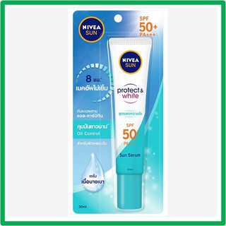 Nivea Sun Protect &amp; White Oil Control Serum SPF50+ PA+++ 30ml นีเวีย ซัน โพรเท็คแอนด์ไวท์ ออยล์ คอนโทรล เซรั่ม