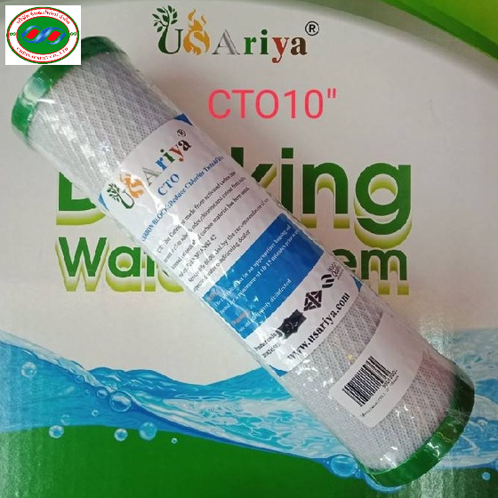 ไส้กรอง 10 นิ้ว USAriya Carbon ใช้กรองกลิ่น คลอลีน และสารเคมี CTO ไส้กรองน้ำ ไส้กรองน้ำดื่ม
