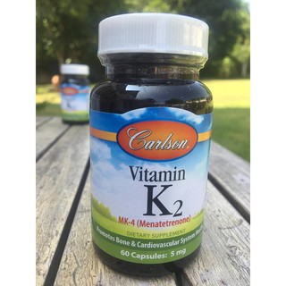 วิตามินเคสอง Vitamin K2 5mg 60 Capsules (Carlson Labs) บำรุงกระดูก ลดกระดูกพรุน และช่วยระะบบหลอดเลือด