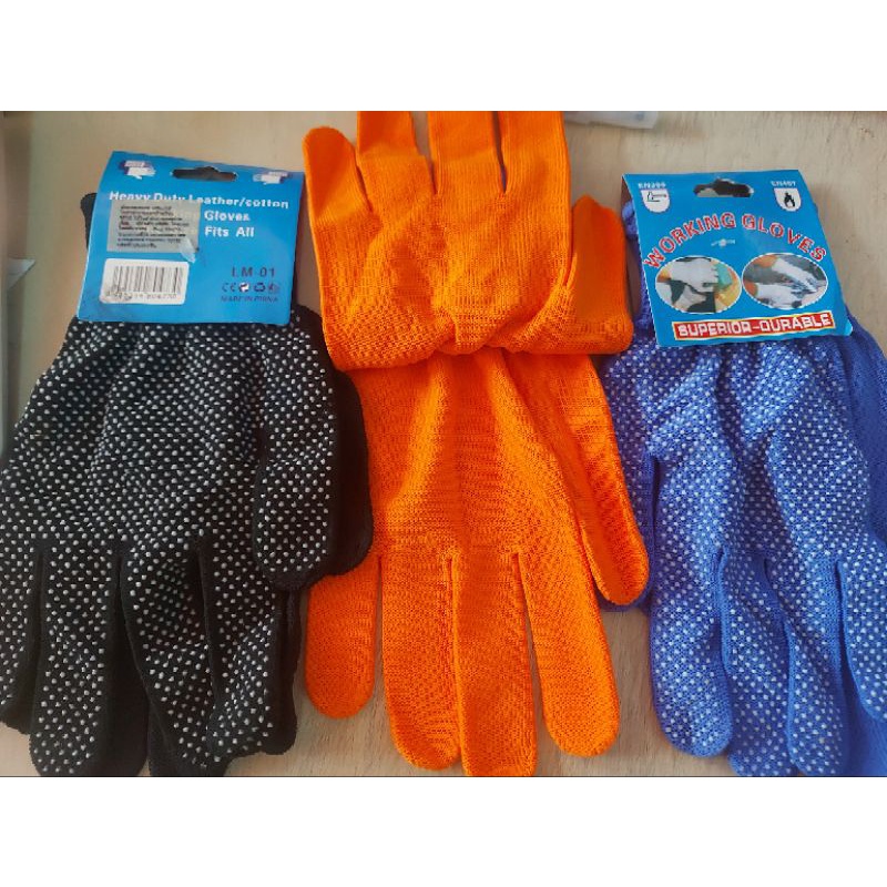 ✅(ถูกที่สุด พร้อมส่ง) ถุงมือยาง คละสี ใส่ทำงานและทำความสะอาด ฟรีไซส์ 1 คู่