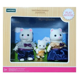 T.P. TOYS ตุ๊กตาครอบครัวหนู 3 ตัว สำหรับ บ้านกระต่าย Happy Family dolls