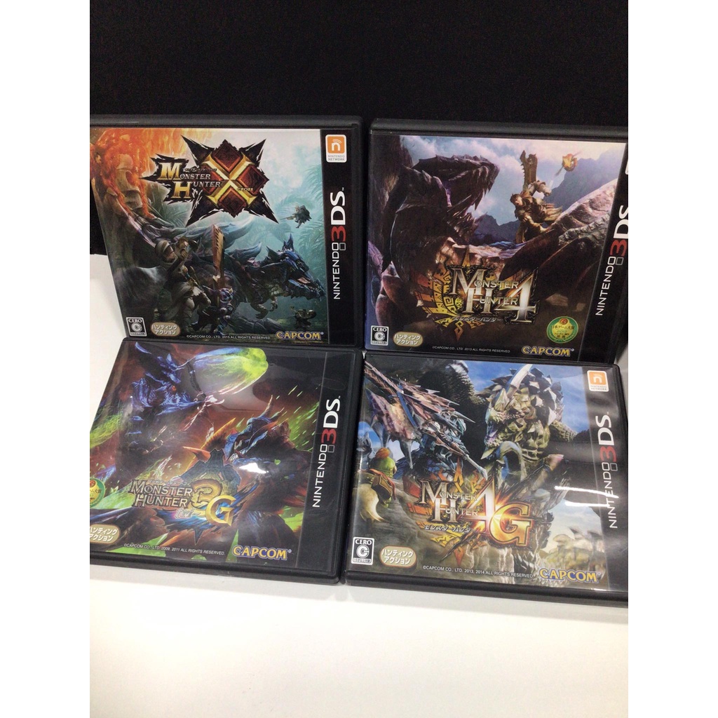 ตลับแท้ [3DS] รวมทุกภาค Monster Hunter 3DS Mon Hun มอนสเตอร์ ฮันเตอร์ ล่าแย้ MH 3G 4 4G X Cross Double