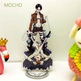 MOCHO ฟิกเกอร์อะคริลิคตั้งโต๊ะ แบบสองด้าน ลาย Attack on Titan Shingeki no Kyojin สําหรับตกแต่ง