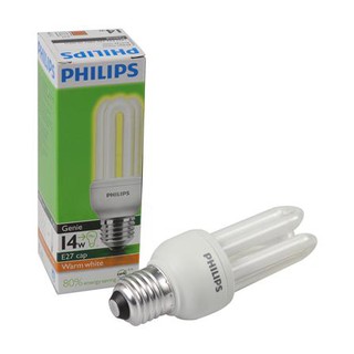 อุปกรณ์เพิ่มความสว่าง หลอดประหยัดไฟ PHILIPS GENIE 14W สีเหลืองขาว