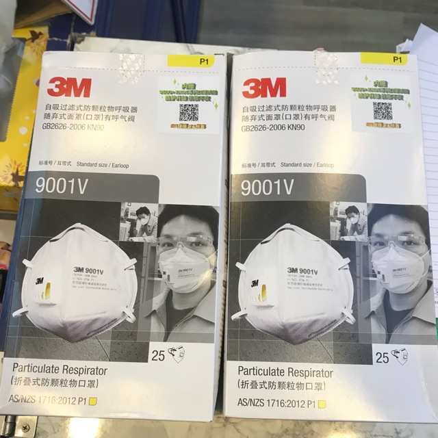 แมส3M รุ่น 9001V  ของแท้100%