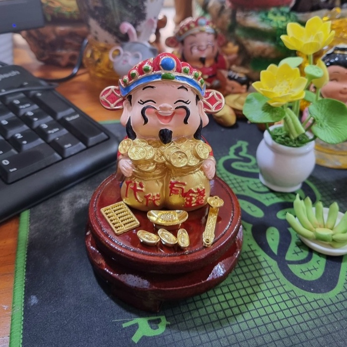 Fortune Combo (รวม God of Wealth 7cm + ฐาน 6cm + 06 ของตกแต่ง)