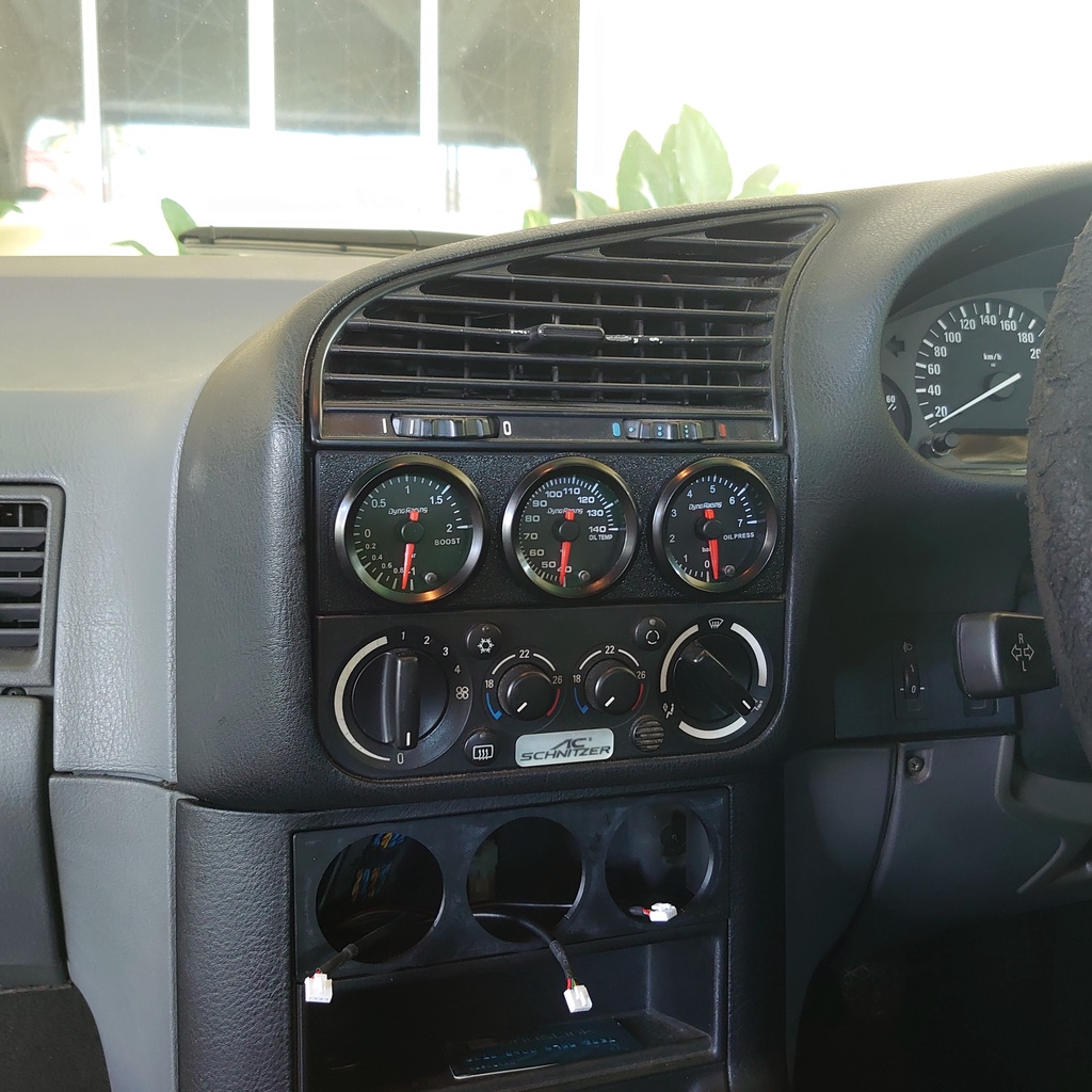Bmw E36 RADIO DIN DELETE 52MM GAUGE PLATE 三维 PRINTED