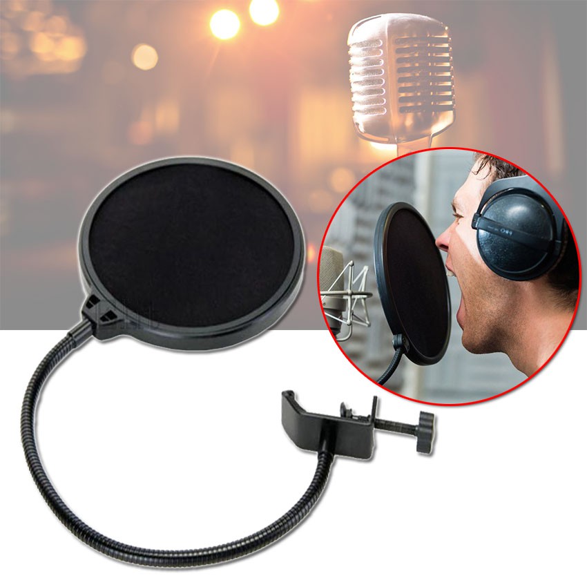 Microphones Mic Pop Filter Mask Shield Protection