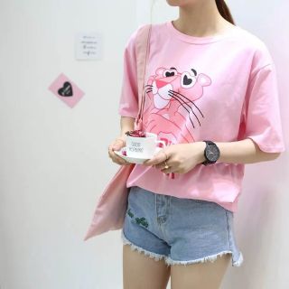 เสื้อยืด No.02 ลาย Pink Panther